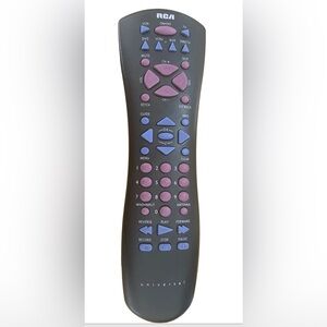 RCA Black and Purple Universal Remote Control like new!